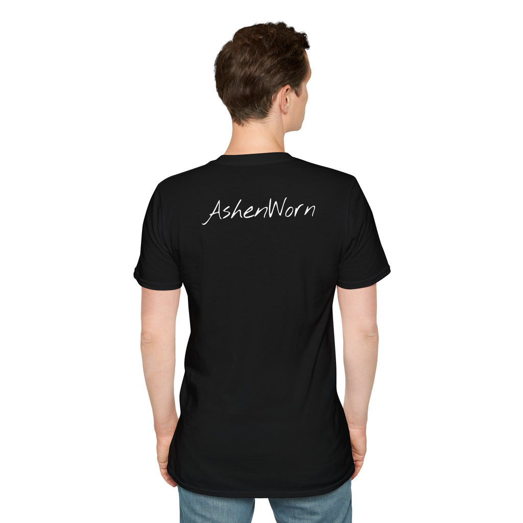 T-Shirt — "Still Reaching, Still Growing" Neon Hand Graphic
