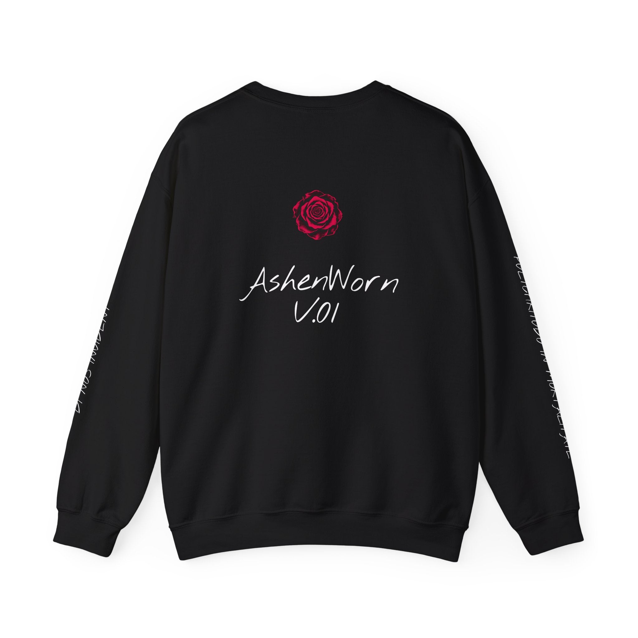 Neon Classical Bust Crewneck Sweatshirt with Latin script