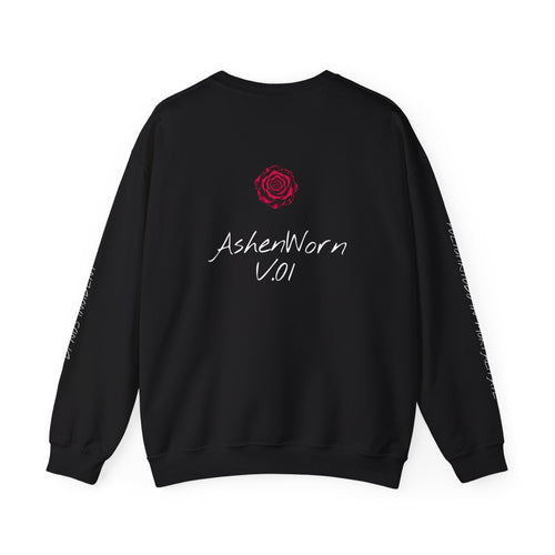 Neon Classical Bust Crewneck Sweatshirt with Latin script