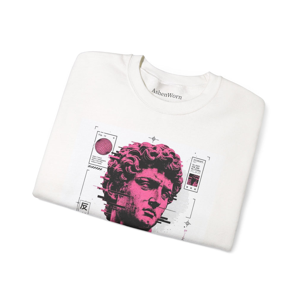 Vaporwave David Bust Crewneck Sweatshirt
