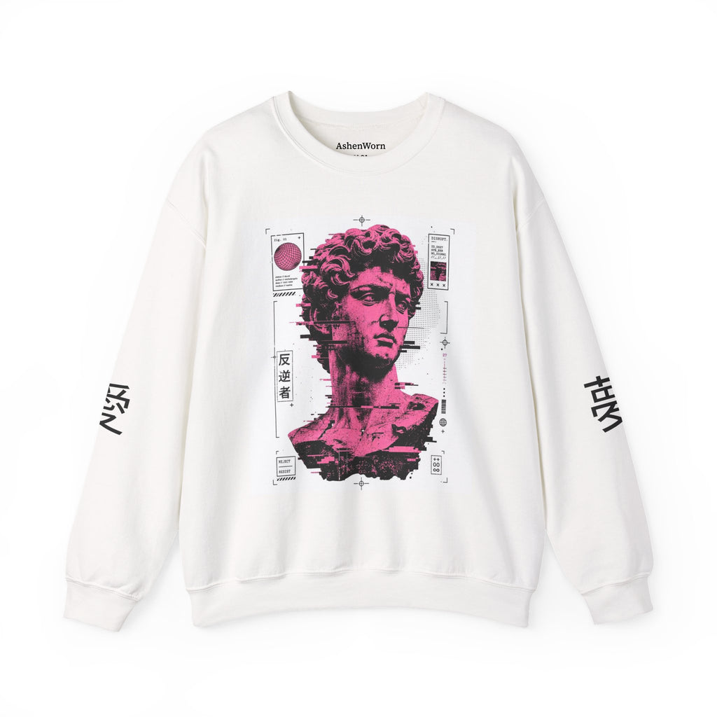 Vaporwave David Bust Crewneck Sweatshirt