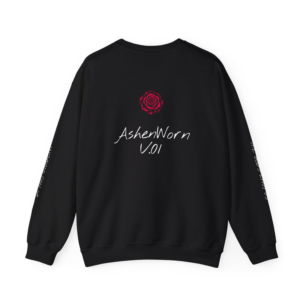 Neon Classical Bust Crewneck Sweatshirt with Latin script