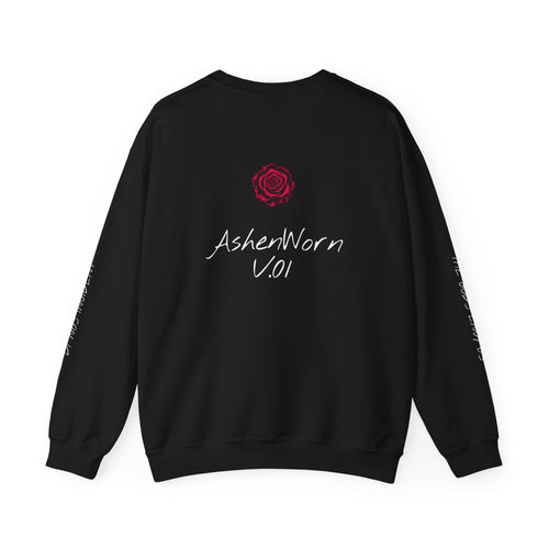 Neon Classical Bust Crewneck Sweatshirt with Latin script