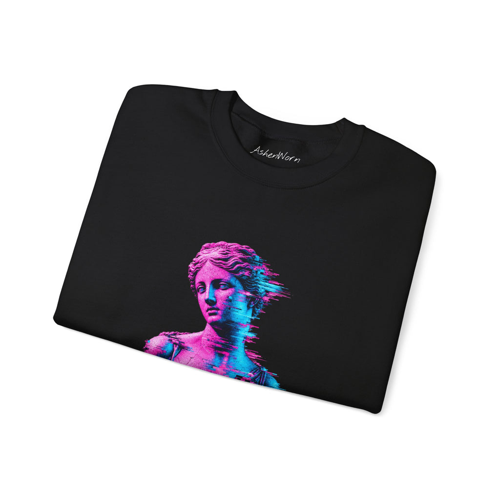 Vaporwave Venus Bust Crewneck Sweatshirt (Beauty In Being Yourself)