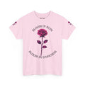 Bloom in Darkness Rose T-Shirt — Gothic Floral Tee with 'Bloom in Ruin'  'Bloom in Darkness'